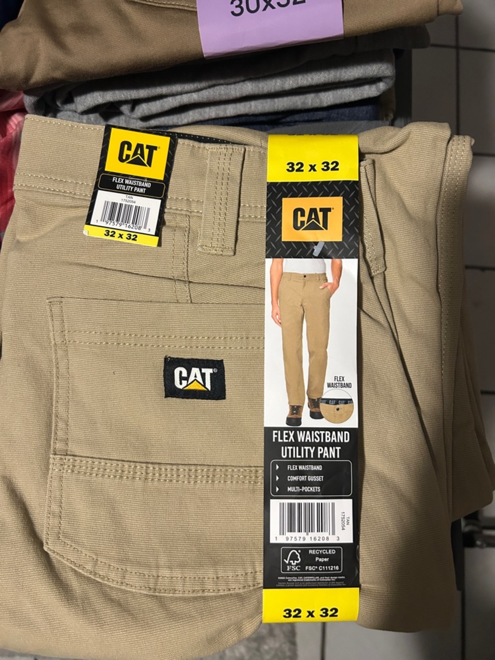 Men’s Flex Waistband Utility Pants - Khaki